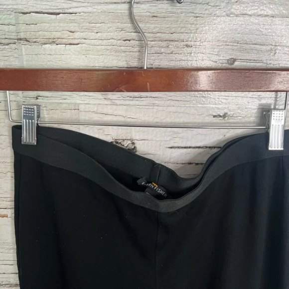 Eileen Fisher Lightweight Pullon Ankle Leggings Small Black Elastic Waist - Picture 4 of 8